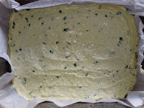 tortino con asparagi e moringa teglia