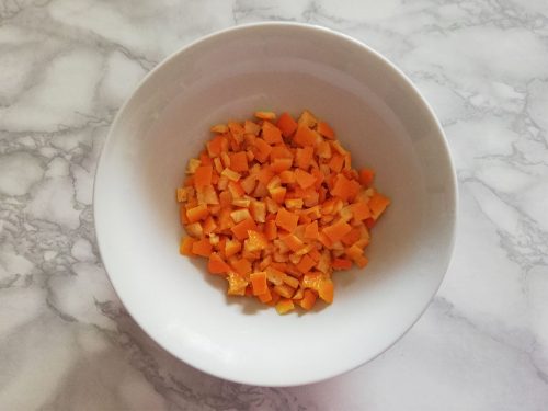 petits gâteaux à l'orange bucce di arancia a tocchetti