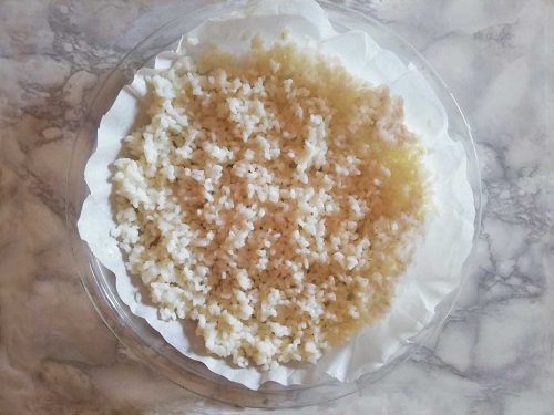 torta fredda al cocco il riso asciugato