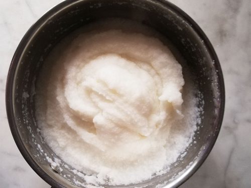 polenta bianca e baccalà mantecato la polenta bianca